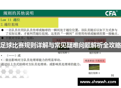 足球比赛规则详解与常见疑难问题解析全攻略